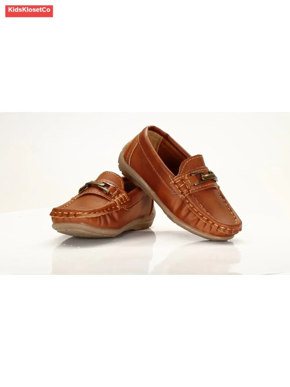 Toddler Boys Slip-On Driving Loafers Faux Leather Mocc